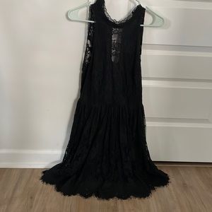Free People Sexy Black Dress Size 8 Halter Buttons up the back